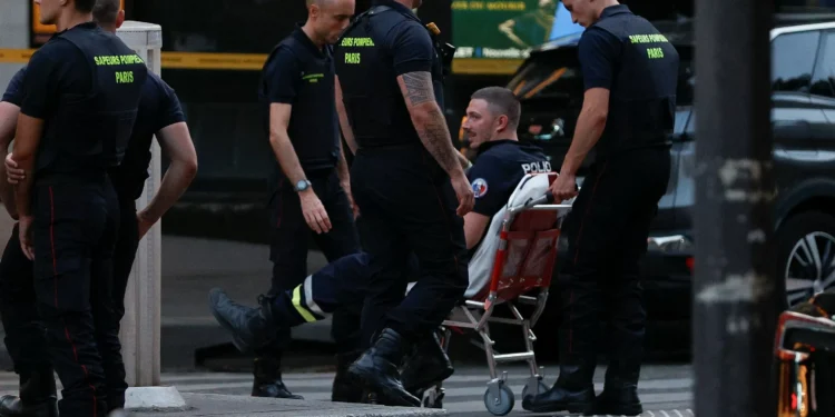 Man shot dead after knifing police officer in Paris ahead of Olympics