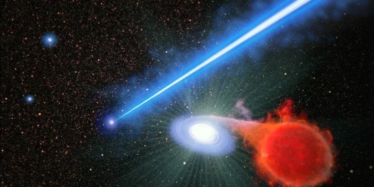 Supermassive Black Hole Jets Spark Increased Nova Explosions, Hubble Discovers