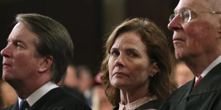 Amy Coney Barrett Reaction to Donald Trump Walking By Goes Viral