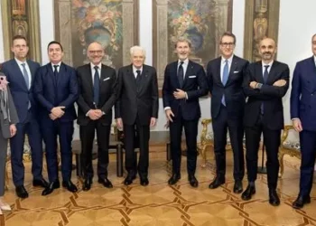 Automobili Lamborghini received by the President of the Italian Republic, Sergio Mattarella