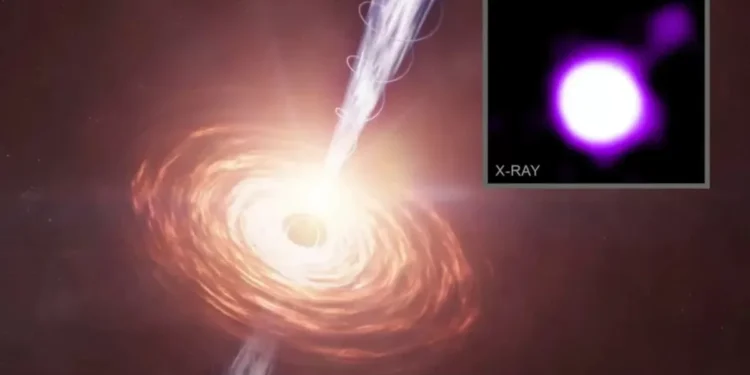 NASA Chandra Spots Distant X-Ray Jet; Telescope Faces Major Budget Cuts