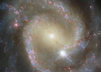 Hubble Spots Isolated Barred Spiral Galaxy That’s Secretly Part of a Cosmic Duo