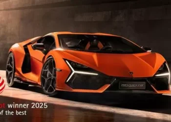 Automobili Lamborghini triumphs at the 2025 Red Dot Awards with the entire hybrid range