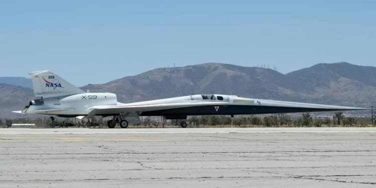 NASA’s X-59 Moves Closer to First Flight with Advanced Taxi Tests and Augmented Vision