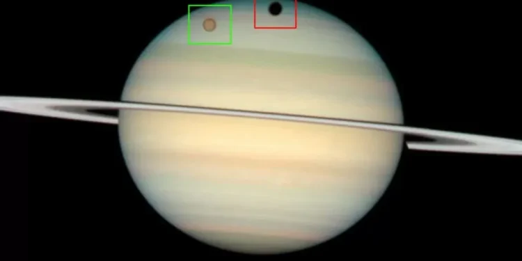 Rare Titan Shadow Transits Will Sweep Across Saturn in Summer 2025