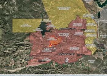 Map Shows Where Canyon Fire Is Burning in Southern California