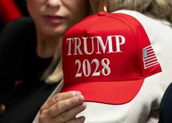 Trump posts AI video throwing ‘Trump 2028’ hat at Jeffries