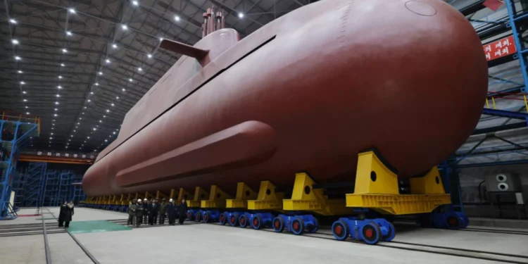 Photo Shows North Korea's New Nuclear-Powered Sub as Kim Tests Missiles