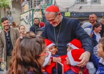 Cardinal Pizzaballa visits Holy Family Parish in Gaza days before Christmas