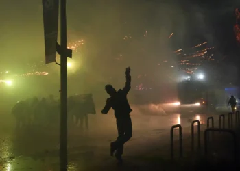 In Photos: Protesters Clash With Police Near Milan Winter Olympics Site